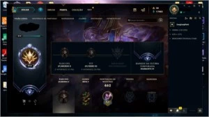 CONTA UNRANKED - DIAMOND NA SEASON PASSADA + RYZE TRIUNFANTE - League of Legends LOL