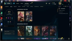CONTA UNRANKED - DIAMOND NA SEASON PASSADA + RYZE TRIUNFANTE - League of Legends LOL