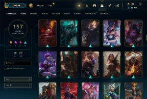 Fullacesso - Conta De 2013 - 157 Skins - Level 458 - 165 Cam - League of Legends LOL