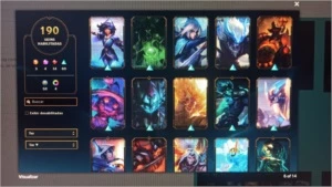 Conta LOL 190 skins negocio preço - League of Legends