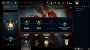 Conta plat 4 COM 405skins - League of Legends LOL