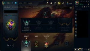Conta lol platina ótimo mmr 21k essência azul / level 43 - League of Legends