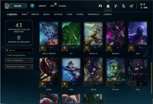 Conta diamante 4 com 28 Champs e 5 Skins + 5 Fragmentos - League of Legends LOL