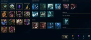 Platina 3, 124 campeões, 135 skins - League of Legends: Wild Rift LOL WR