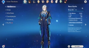(NA) AR10 Neuvillette + Assinatura (Tome of the Eternal Flow - Genshin Impact