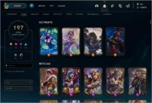 Conta League of Legends - Colecionador Skins Prestígio LOL