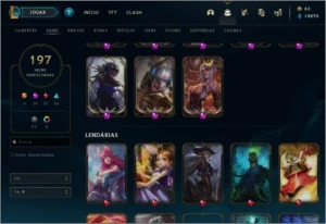 Conta League of Legends - Colecionador Skins Prestígio LOL