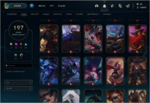Conta League of Legends - Colecionador Skins Prestígio LOL