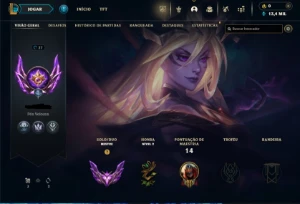 Conta Mestre 75 % Win Rate Mmr Gm/Challenger - League of Legends LOL