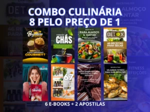 Super Combo De E-Book's E Apostilas Culinária 8 X 1