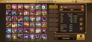 Conta com Zeratu, Zerath e Fern Luz - Summoners War