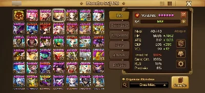 Conta com Zeratu, Zerath e Fern Luz - Summoners War