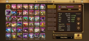 Conta com Zeratu, Zerath e Fern Luz - Summoners War