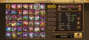 Conta com Zeratu, Zerath e Fern Luz - Summoners War