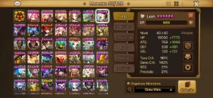Conta com Zeratu, Zerath e Fern Luz - Summoners War