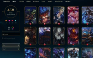 CONTA EX D4 -S14 UNRANKED - COM 438 SKINS - League of Legends LOL