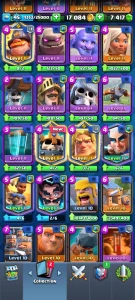 Clash Royale Arena 17, 23 cartas max. +7K gemas