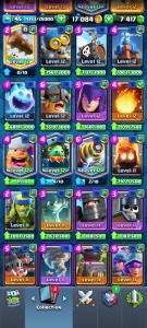Clash Royale Arena 17, 23 cartas max. +7K gemas