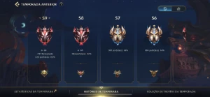 Conta Wild Rift - 292 Skins - Desafiante/Lenda - League of Legends: Wild Rift LOL WR