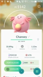 CONTA POKEMON GO NÍVEL 34 -1K CANDY DRATINI LARVITAR CHANSEY - Pokémon