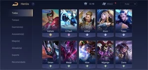 CONTA ARENA OF VALOR GOLD IV 8 SKINS - Outros