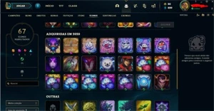 CONTA S10 DIAMOND S11 PLATINA  COM RYZE TRIUNFANTE - League of Legends LOL