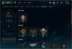 Conta DIAMANTE 1, com MMR ALTO E  228 SKINS! - League of Legends LOL