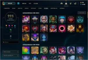 Conta DIAMANTE 1, com MMR ALTO E  228 SKINS! - League of Legends LOL