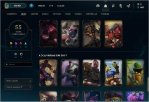 PLATINA 2 QUASE FULL CHAMP - League of Legends LOL