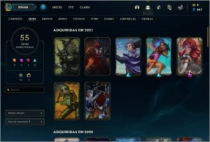 PLATINA 2 QUASE FULL CHAMP - League of Legends LOL