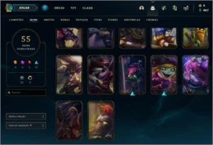 PLATINA 2 QUASE FULL CHAMP - League of Legends LOL