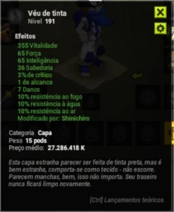 Véu de Tinta - Spiritiah - Dofus