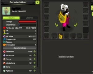 conta sacrier 200 server brutas - Dofus