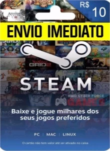 STEAM CARTÃƒO PRÃ‰-PAGO R$10 REAIS [ENVIO IMEDIATO]