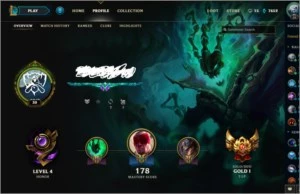 Conta League of Legends Ouro 1 LOL