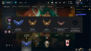 Conta Diamante 1 |57% de Winrate | MMR de Mestre - League of Legends LOL