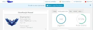 Conta Diamante 1 |57% de Winrate | MMR de Mestre - League of Legends LOL