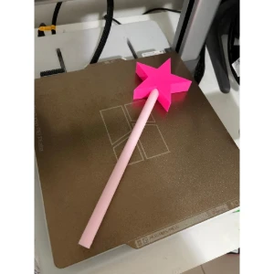 Varinha Estrela 3D 30cm sem Purpurina - Artesanato e Personalizados