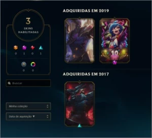 Conta Gold 1 - 10k essencia - 57% win rate - League of Legends LOL