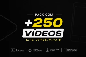 📽️ Pack Com +250 Videos Life Style ⭐ - Vídeos e Cortes Cortes Virais