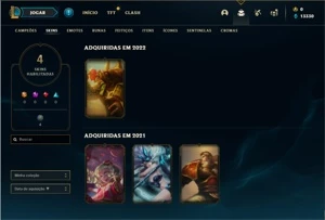 Conta ouro 4 com 4 Skins e 22 Champs ( Sem email confirmado) - League of Legends LOL