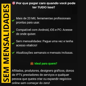 + de 20.000 Ferramentas Profissionais - Sem Mensalidade! - Digital Services