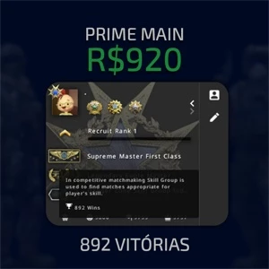 CS:GO PRIME | 8 MEDALHAS | 10k ELOGIOS | 1.000 JOGOS - Counter Strike