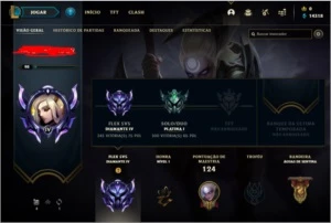 CONTA D4 10 SKINS + - League of Legends LOL