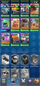 Conta Clash Royale Nível 11, 60 mil de ouro