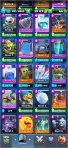 Conta Clash Royale Nível 11, 60 mil de ouro