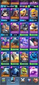 Conta Clash Royale Nível 11, 60 mil de ouro