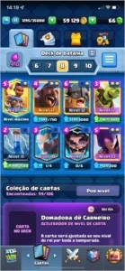 Conta Clash Royale Nível 11, 60 mil de ouro