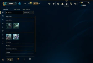 Unranked com 30 Champs e 2 Skins - League of Legends LOL