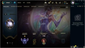Conta D4 Queue d1+ Ganhando 25 perdendo 10 - League of Legends LOL